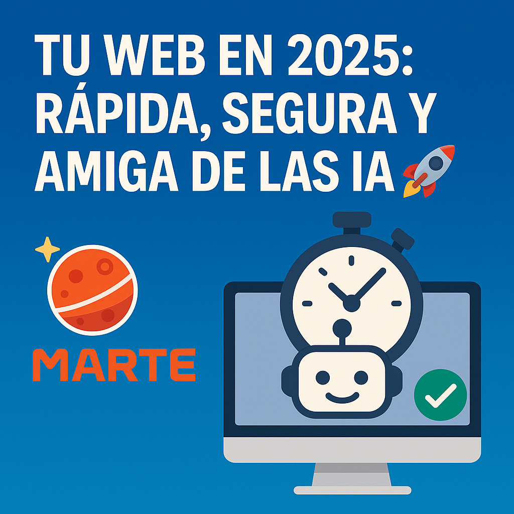logo de marte y velocidad web
